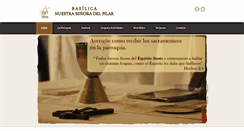 Desktop Screenshot of basilicadelpilar.org.ar