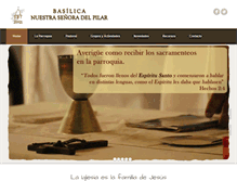 Tablet Screenshot of basilicadelpilar.org.ar